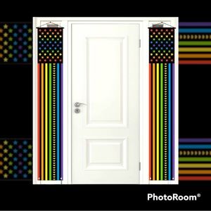 🌈Gay Pride Rainbow Flag Porch Banner set of 2🌈
